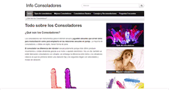 Desktop Screenshot of infoconsoladores.com